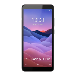 ZTE Blade A31 Plus Grey, 6'' 960x480, 1.6GHz, 8 Core, 1GB RAM, 32GB, up to 128GB flash, 8Mpix/5Mpix, 2 Sim, 2G, 3G, LTE, BT, Wi-Fi, NFC, GPS, Micro-USB, 3000mAh, Android GO, 150g, 159,2 ммx77,5 ммx9,6 мм