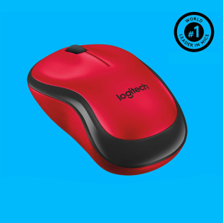 Мышь беспроводная Logitech M220 Silent Red (красная, оптическая, 1000dpi, 2.4 GHz/USB-ресивер, бесшумная) (M/N: MR0085 / C-U0010)
