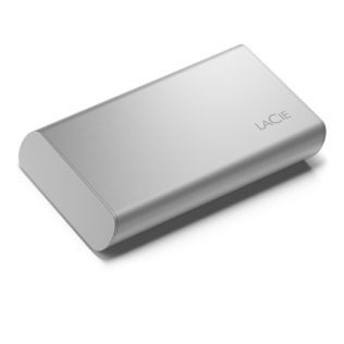Exteranl SSD LaCie STKS500400 Portable SSD 500GB, NVMe, USB3.2 G2, USB-C, moon silver
