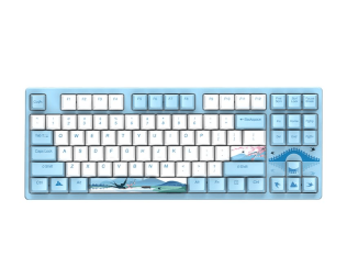 Клавиатура механическая проводная Dareu A87L Swallow (голубой, серия 