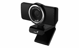 Веб-камера Genius ECam 8000 черная (Black) new package, 1080p Full HD, Mic, 360°, универсальное мониторное крепление, гнездо для штатива