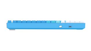 Клавиатура механическая беспроводная Dareu A84 Ice Blue (голубой), 84 клавиши, switch Aqua (linear), подключение проводное+Bluetooth+2.4GHz, аккумулятор 2000mAh