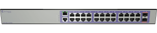 COTEetCI 220-Series 24 port 10/100/1000BASE-T PoE+, 2 10GbE unpopulated SFP+ ports, 1 Fixed AC PSU, 1 RPS port, L2 Switching with RIP and Static Routes, 1 country-specific power cord