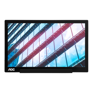 AOC Монитор LCD 15.6'' [16:9] 1920х1080(FHD) IPS, nonGLARE, 60 Hz, 220cd/m2, H160°/V160°, 700:1, 100M:1, 262K, 5ms, USB-C, Pivot, Tilt, 3Y, Black,Silver