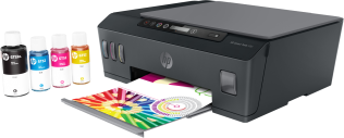 МФУ HP 4SR29A Smart Tank 500 Wireless AiO Printer (A4) ,Color Ink Printer/Scanner/Copier, 1200 dpi, 11/5 ppm, 1.2GHz, Duty 1000p, Tray 100, USB,WiFi, СНПЧ, Inbox: 3xHP GT53XL Black Ink Bottle (6000 p), HP GT52 Colors Ink Bottles (8000p)