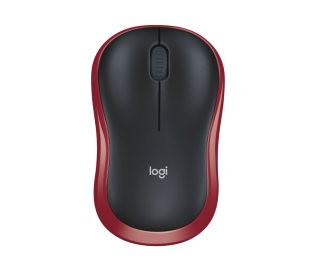 Мышь беспроводная Logitech M185 Red (красная, оптическая, 1000dpi, 2.4 GHz/USB-ресивер) (M/N: MR0087 / CU0019)