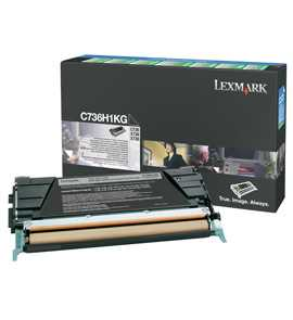 Lexmark C73x/X73x Black High Yield Return Program Print Cartridge (12K)