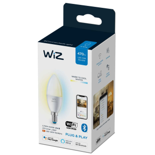 Лампа WiZ Wi-Fi BLE 40WC37E14927-65TW1PF/6