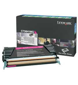 Lexmark C736 Magenta High Yield Return Program Print Cartridge (10K)