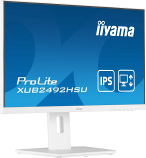 IIYAMA Монитор LCD 23.8'' 16:9 1920х1080(FHD) IPS, nonGLARE, 250cd/m2, H178°/V178°, 1000:1, 5M:1, 16.7M, 4ms, VGA, HDMI, DP, USB-Hub, Height adj, Pivot, Tilt, Swivel, Speakers, 3Y, White