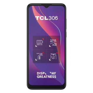 TCL 306 Grey, 16,56 см (6.52