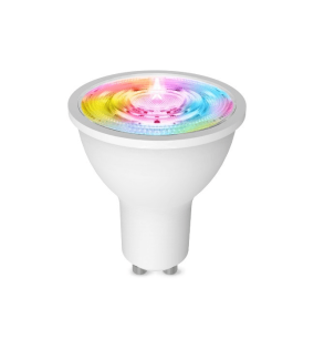 Светодиодная лампа MOES Smart LED Bulb ZB-TD-RWWGU10, Zigbee, GU10, 4,9 Вт, 345 Лм, теплый цвет