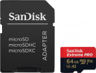 Карта памяти SanDisk Extreme Pro microSD UHS I Card 64GB for 4K Video on Smartphones, Action Cams & Drones 200MB/s Read, 90MB/s Write, Lifetime Warranty
