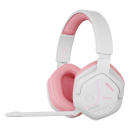 Гарнитура игровая беспроводная EH755 White-Pink (белый/розовый), подключение 2.4GHz+Bluetooth