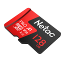Карта памяти Netac MicroSD card P500 Extreme Pro 128GB, retail version w/SD adapter
