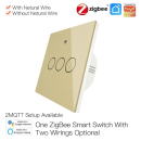 Выключатель MOES Gang Smart Switch Sensor w/o grounding ZS-EU3, Zigbee, 100-240 В