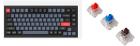 Keychron Клавиатура проводная, Q1-M2,RGB подсветка,синий свитч,84 кнопоки, цвет черный