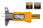 INGCO_HandTools Глубиномер протектора шин HDCP00101,Диапазон: 0–25,4 мм,Показания:0,01 мм,Батарея 3 В