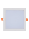 Светильник встраиваемый Белый квадратный H073-1 Переключаются 3 цвета  LED 5Вт Размер 75x75