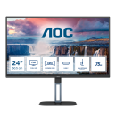Монитор LCD 23.8'' [16:9] 1920х1080(FHD) IPS, nonGLARE, 75 Hz, 300 cd/m2, H178°/V178°, 1000:1, 20М:1, 16.7M, 1ms, HDMI, DP, USB-C, USB-Hub, Height adj, Pivot, Tilt, Swivel, Speakers, 2Y, Black