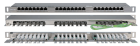 Hyperline PPHD-19-24-8P8C-C5E-SH-110D Патч-панель высокой плотности 19", 0.5U, 24 порта RJ-45, категория 5E, Dual IDC, экранированная