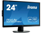 IIYAMA Монитор LCD 23.8'' [16:9] 1920х1080(FHD) VA, nonGLARE, 75 Hz, 250 cd/m2, H178°/V178°, 3000:1, 80M:1, 16.7M, 4ms, HDMI, DP, USB-Hub, Tilt, Speakers, 3Y, Black