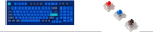 Keychron Клавиатура проводная, Q5-O2,RGB подсветка,синий свитч,100 кнопок, цвет синий